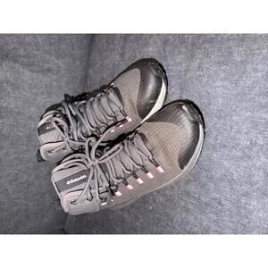Columbia Women's Hiking Boots Gray with Pink Accents